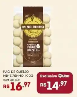Bistek Supermercados pão de queijo mineirinho oferta