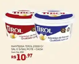 Bistek Supermercados Manteiga tirol oferta