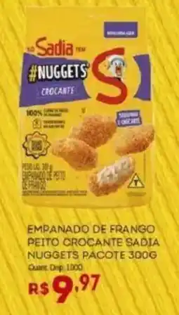 Bistek Supermercados Empanado de frango peito crocante sadia nuggets oferta