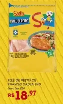 Bistek Supermercados Filé de peito de frango sadia oferta
