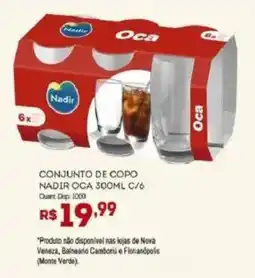Bistek Supermercados Conjunto de copo nadir oca oferta