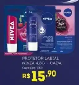 Bistek Supermercados protetor labial nivea 4,8g - cada oferta