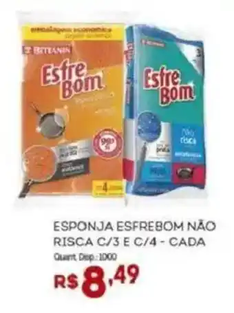 Esponja esfrebom não risca c/3 e c/4