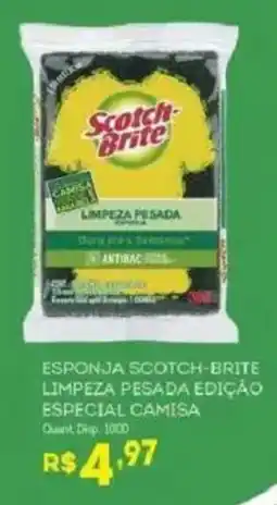Bistek Supermercados Esponja scotch-brite limpeza pesada edição especial camisa oferta