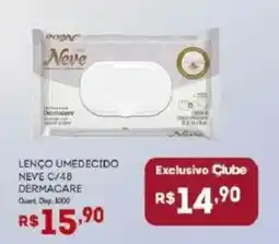 Bistek Supermercados lenço umedecido neve c/48 dermacare oferta