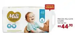 Bistek Supermercados Fralda mili love & care oferta