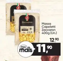 Imec Supermercados Massa capeletti zaccaron oferta