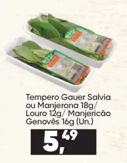 Imec Supermercados Tempero Gauer Salvia ou Manjeronna Louro Manjericão Genovês oferta