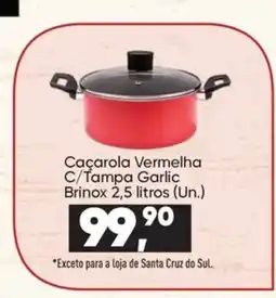 Imec Supermercados Caçarola vermelha c/tampa garlic oferta