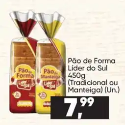 Imec Supermercados Pão de Forma Líder do Sul oferta