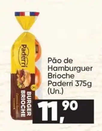 Imec Supermercados Pão de Hamburguer Brioche Paderri oferta