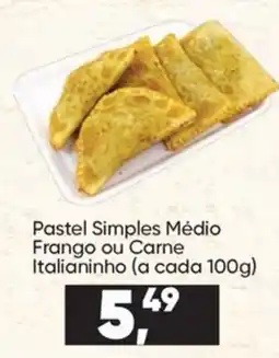 Imec Supermercados Pastel simples médio frango ou carne italianinho oferta