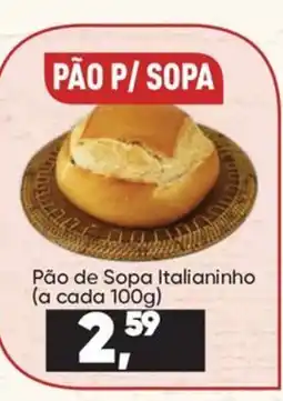 Imec Supermercados pão p/ sopa oferta