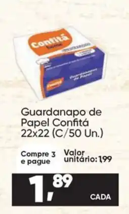 Imec Supermercados Guardanapo de papel confitá oferta