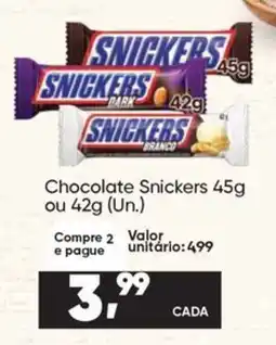 Imec Supermercados Chocolate snickers oferta