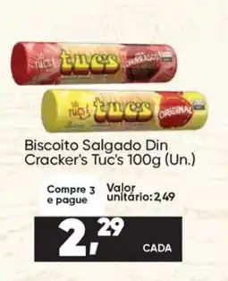 Imec Supermercados Biscoito Salgado Din Cracker's Tuc's oferta