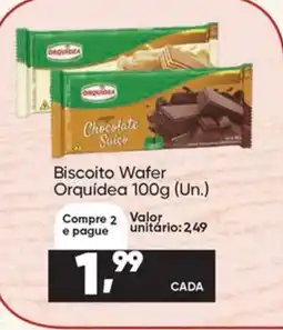 Imec Supermercados Biscoito Wafer Orquídea oferta