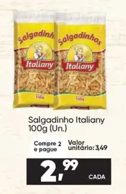 Imec Supermercados Salgadinho Italiany oferta