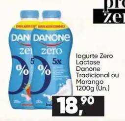 Imec Supermercados logurte zero lactose danone tradicional ou morango oferta