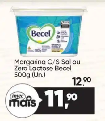 Imec Supermercados Margarina c/s sal ou zero lactose becel oferta