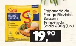 Imec Supermercados Empanado de frango filezinho sassami temperado sadia oferta