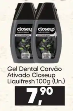 Imec Supermercados Gel Dental Carvão Ativado Closeup Liquifresh oferta