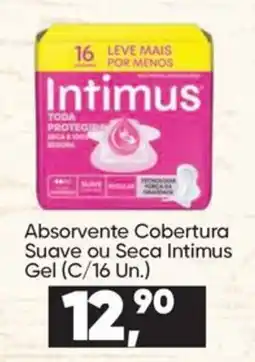 Imec Supermercados Absorvente Cobertura Suave ou Seca Intimus Gel oferta