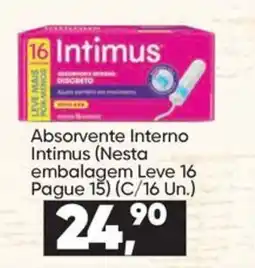 Imec Supermercados Absorvente Interno Intimus oferta