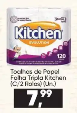 Imec Supermercados Toalhas de Papel Folha Tripla Kitchen oferta