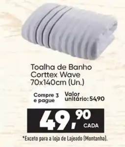 Imec Supermercados Toalha de Banho Corttex Wave oferta