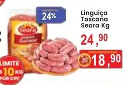 Federzoni Supermercados Linguiça Toscana Seara Kg oferta