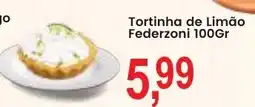 Federzoni Supermercados Tortinha de Limão Federzoni oferta