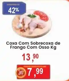 Federzoni Supermercados Coxa Com Sobrecoxa de Frango Com Ossos Kg oferta