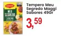 Federzoni Supermercados Tempero meu segredo maggi sabores oferta