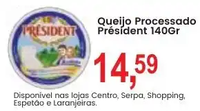 Federzoni Supermercados Queijo Processado Président oferta