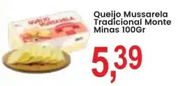 Federzoni Supermercados Queijo Mussarela Tradicional Monte Minas oferta