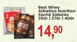 Federzoni Supermercados Best Whey Athletica Nutrition Sache Sabores oferta