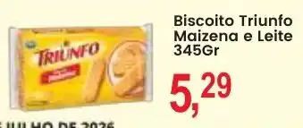 Federzoni Supermercados Biscoito Triunfo Maizena e Leite oferta