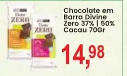 Federzoni Supermercados Chocolate em Barra Divine oferta