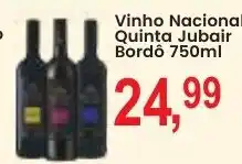 Federzoni Supermercados Vinho Nacional Quinta Jubair Bordô oferta