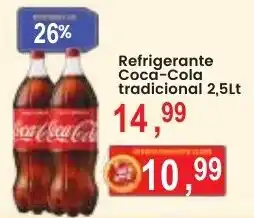 Federzoni Supermercados Refrigerante Coca-Cola tradicional oferta