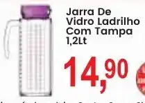 Federzoni Supermercados Jarra de vidro ladrilho com tampa oferta