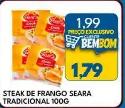 Rancho Bom Supermercados Steak de frango seara tradicional oferta