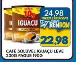 Rancho Bom Supermercados Café solúvel iguaçu leve oferta