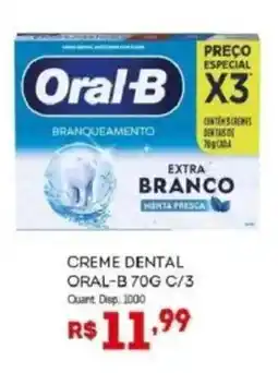 Bistek Supermercados Creme dental oral-b extra branco oferta