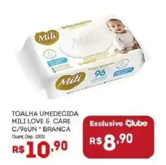 Bistek Supermercados Toalha umedecida mili love & care oferta