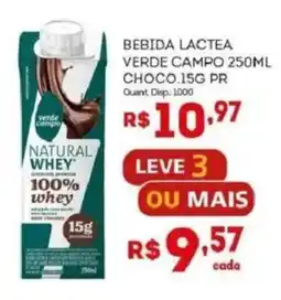 Bistek Supermercados bebida lactea verde campo natural whey 100% whey oferta