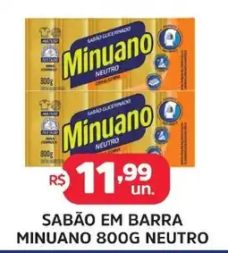 Supermercados Correia Sabão em barra minuano neutro oferta