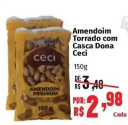 Supermercados Mateus Amendoim torrado com casca dona ceci oferta