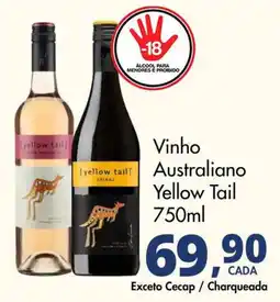 Delta Supermercados Vinho Australiano Yellow Tail oferta